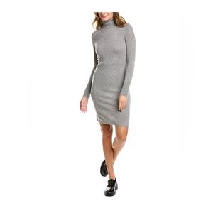 sofiacashmere
Cashmere Turtleneck Midi Dress- light grey